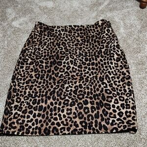 Leopard Print Women's Skirt